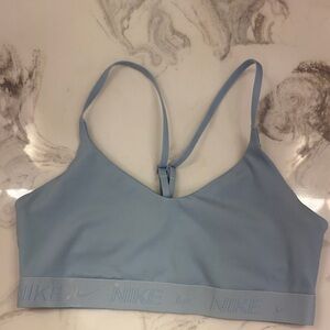Nike Women's Sky Blue Sports Bra. Size medium.